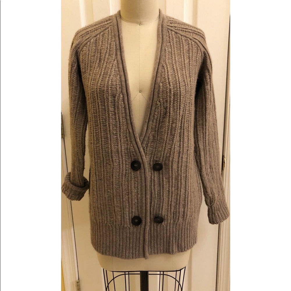 J.Crew Float Stitch Double Breasted Cardigan - image 1
